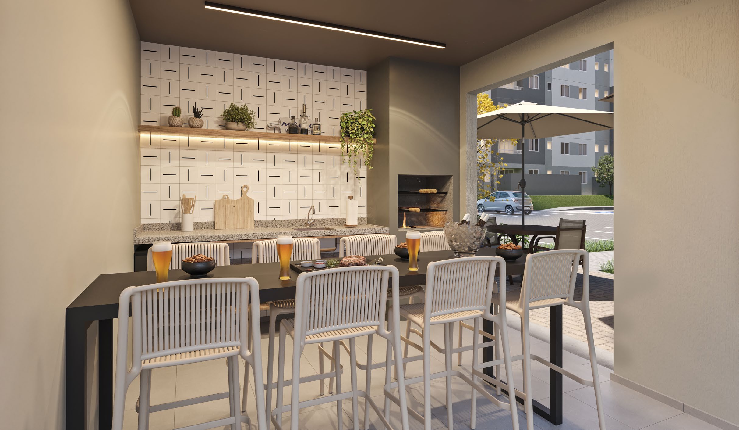 Ambiente interno do Arbore em Contagem